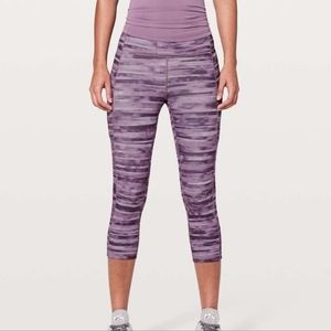 Lululemon Speed Up Crop *21" Shadowed Smoked Mullberry size 2